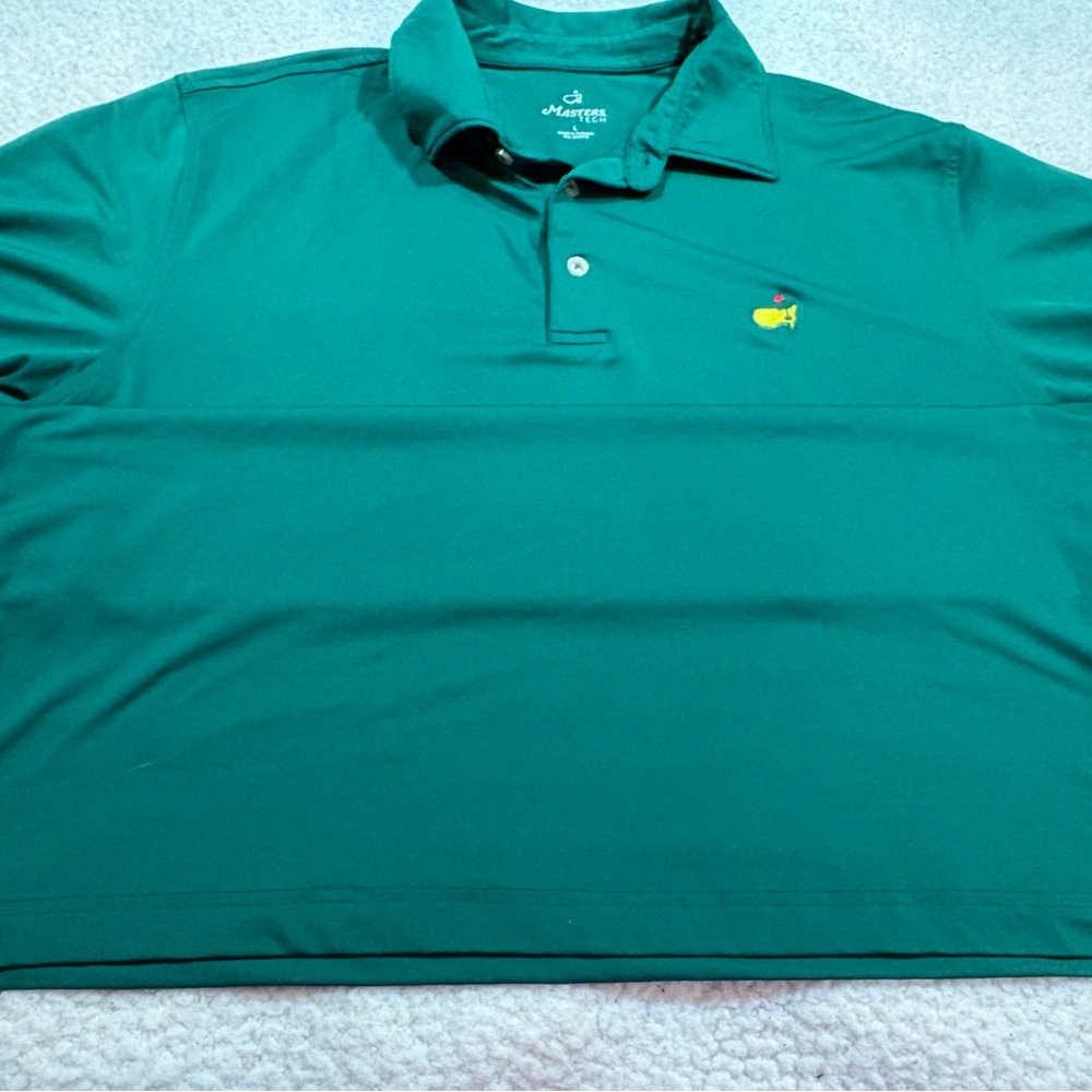 Masters Teal Polo Shirt with Logo on Left side Chest | Size Large - Picture 5 of 6